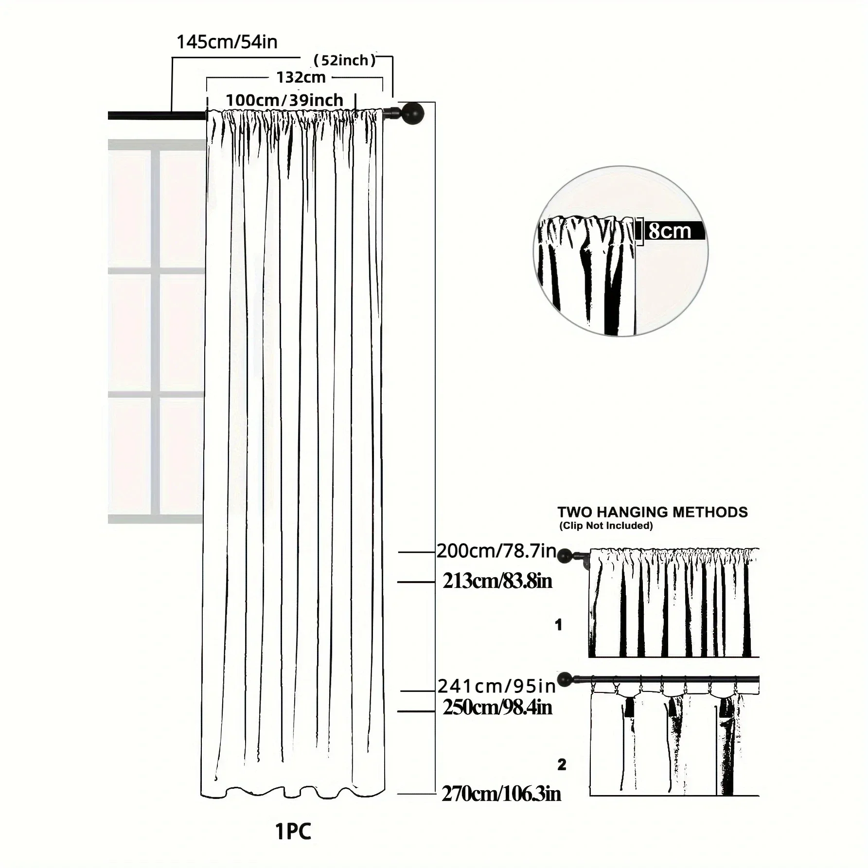 1pc Princess Style Exquisite Plush Gauze Balcony Bedroom Bay Window Living Room White Tulle 3