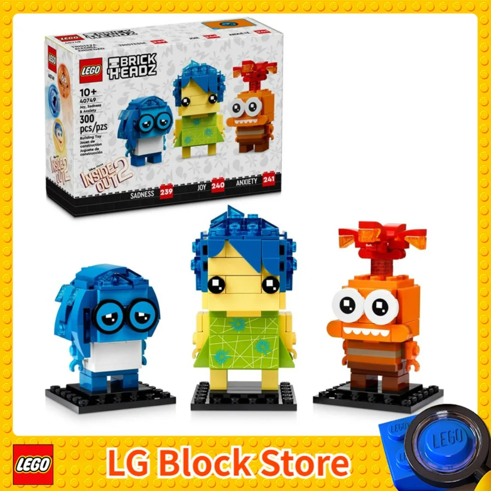 子供のためのレゴbrickheadz喜びと不安の建物セット、10歳以上の