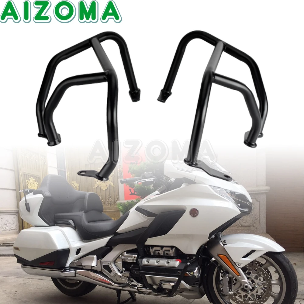 

Motorcycle Highway Bumper Engine Guard Crash Bars Stunt Cage Protector for Honda Goldwing GL1800 F6C F6B Tour DCT Airbag 2018-21