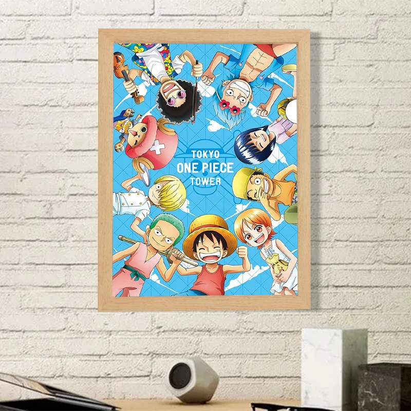 thumbnail image 1 of Pósteres de anime de One Piece para decoración de pared, decoración del hogar de Luffy con envío gratuito, pinturas grandes, póster de decoración moderna para sala de estar, 1 of 5