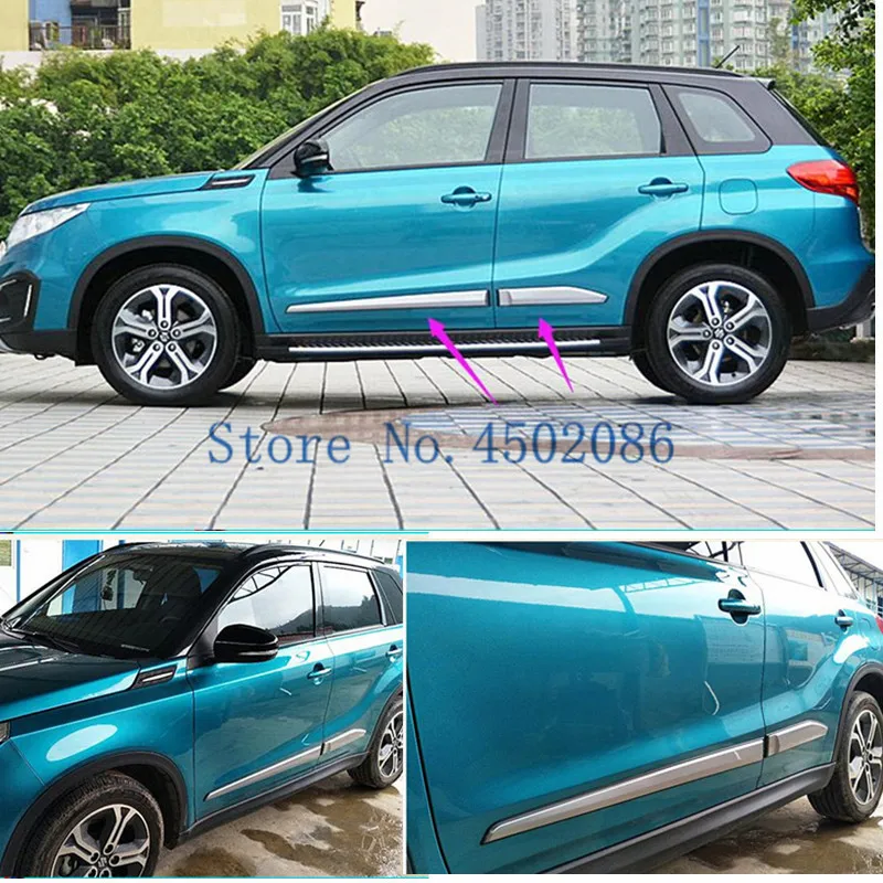

ABS door trim strip anti-scratch style door strip for 2015-2018 Suzuki Vitara