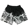 Summer New men short pant Skull Pattern Casual Shorts Street Hip Hop Fitness Polyester Fast Dry Breathable Embroidery Men Shorts 2