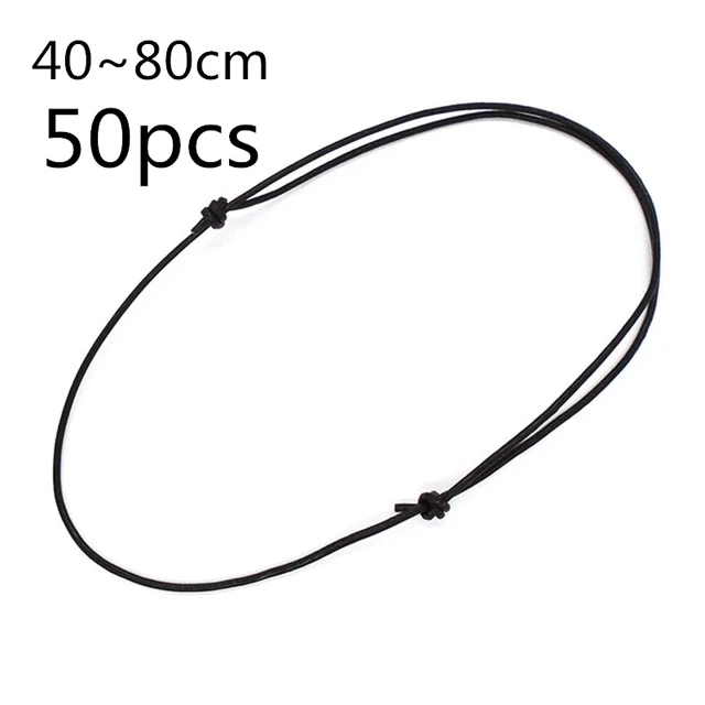 10/50pcs 1.0/1.5/2.0MM cordon en cuir noeud coulissant réglable longs colliers ras du cou pour la fabrication de bijoux résultats fournitures en gros 1
