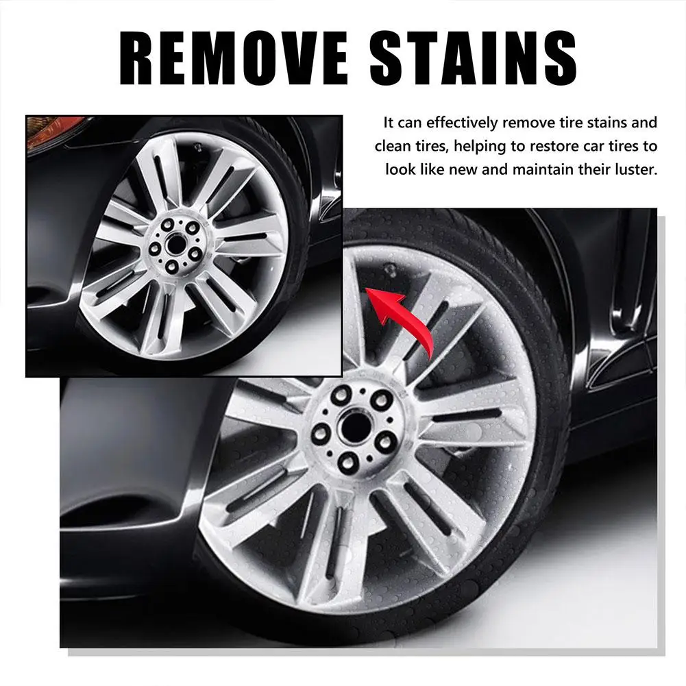 100g Wheel Tire Cleaner Glazing Waterproof Wheel Wax Car Tire Retreading Cleaning Cream Rim Shine Effective Solid Coating car tire wax tire polishing paste