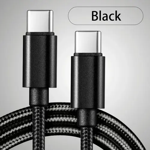 66W 5A Nylon 1m 2m 3m USB C To Type C Fast Charging Cable for Iphone 15 16 Pro Max Samsung S24 Xiaomi OPPO Charging Cable - Image 10