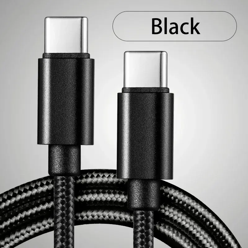 66W 5A Nylon 1m 2m 3m USB C To Type C Fast Charging Cable for Iphone 15 16 Pro Max Samsung S24 Xiaomi OPPO Charging Cable - Image 10
