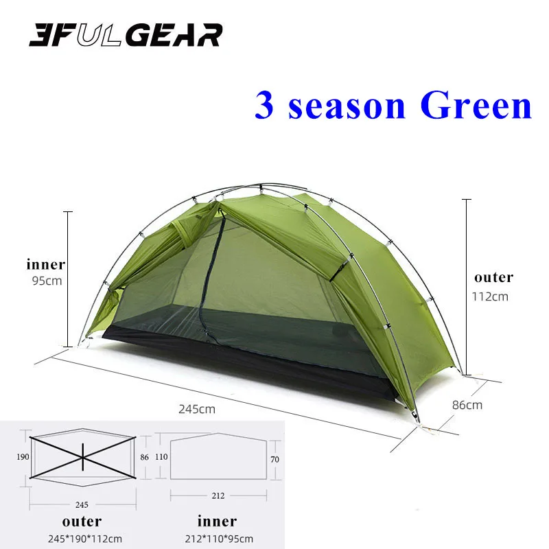 3F UL TAICHI 1 شخص No-See-Um 3 الموسم/4 الموسم الت...