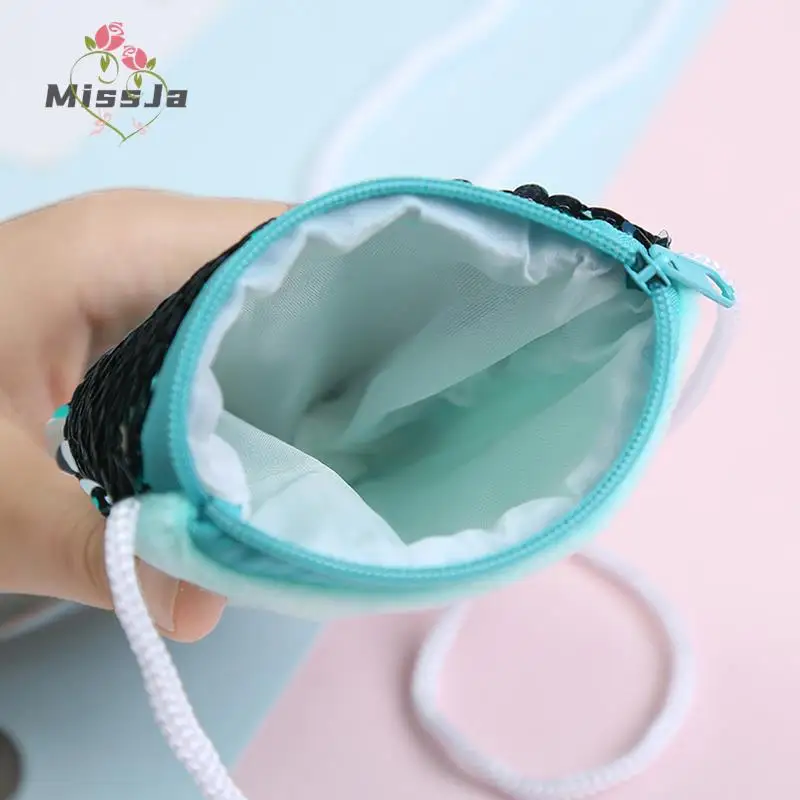 For Kids Gifts Girls Mermaid Tail Sequins Coin Purse Crossbody Bags Sling Money Change Card Holder Wallet Purse Bag Pouch