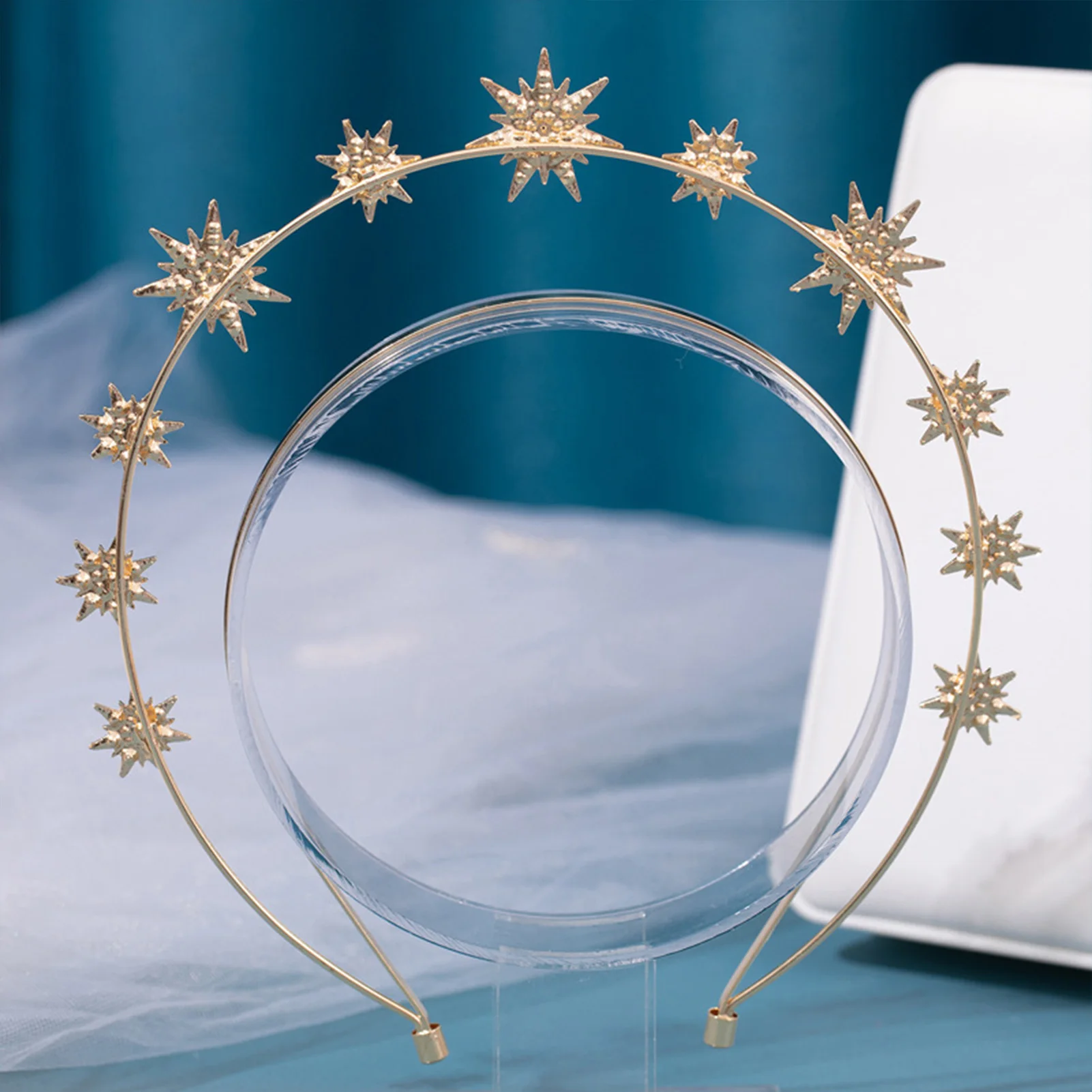 Cerchietto A Stella Scintillante Per Capelli - Accessorio Festa Glitterato Per Ragazze E Donne - Ideale Per Compleanno, Natale, San Valentino