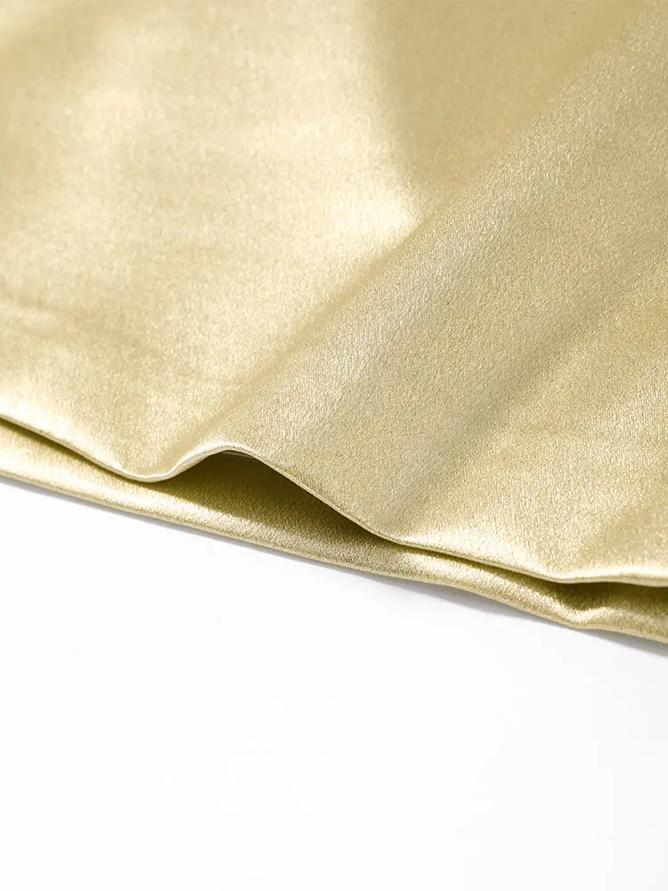 Neue Charmante Damen-Outfits: Trägerlose Taillenbetonte Tube-Tops und Lange Röcke für den Frühling – Detail 13