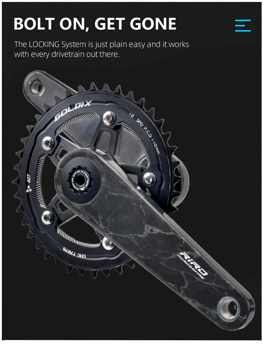 デ*。様 Eminenza Carbon Compact クランク 165mm Carbon Fiber cranks 165mm 170MM 172.5MM Road Bike Crank MS
