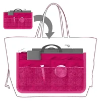 Sac à main de voyage pliable en nylon pour femme, sac à cosmétiques, fourre-tout de maquillage, doublure, grande capacité 2