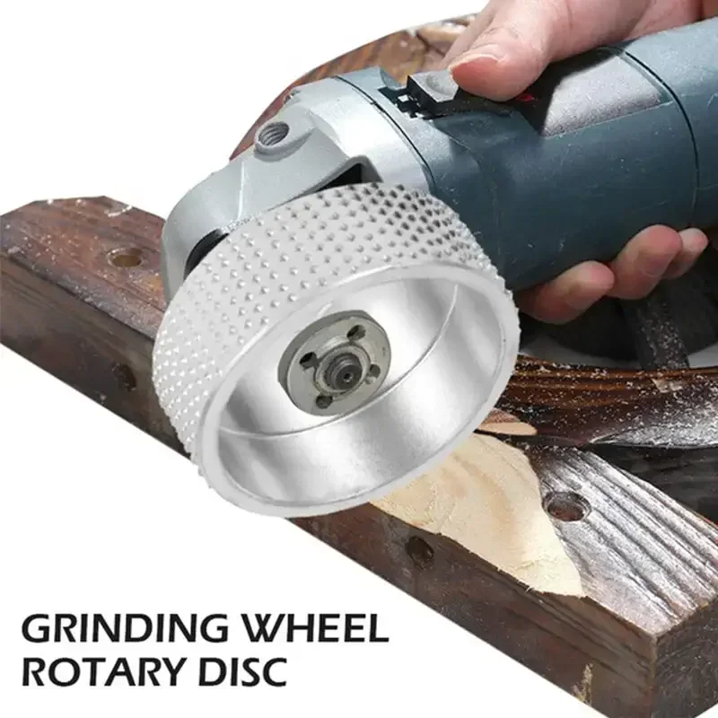 Round Wood Angle Grinding & Polishing Wheel - Tungsten Carbide Abrasive Rotary Disc