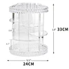 Wnnideo Makeup Organizer 360 Degree Rotating Spinning Makeup Cosmetic Storage Box Bathroom Desktop Dressing Table Lipstick Rack 6