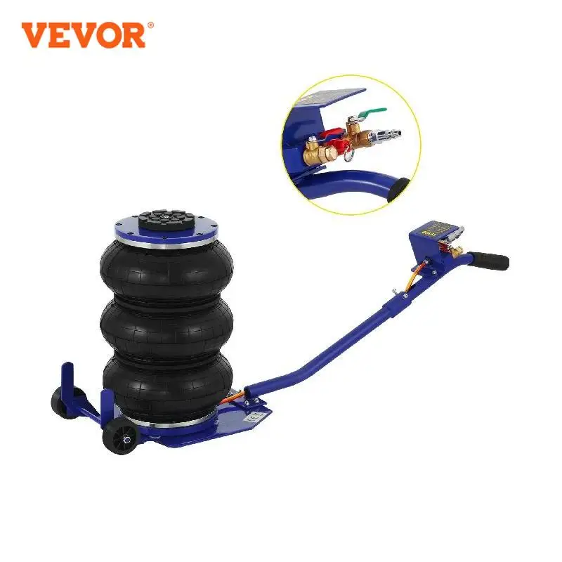 

VEVOR 3 / 5 Ton Car Triple Bag Air Jack Pneumatic Jack Fast Lifting Height 16 Inch / 40CM for Car Truck Van SUV Auto Repair Tool