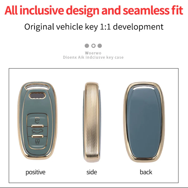Cover chiate/telecomando per Audi A1 A3 A6l A4L A8l A5 Q5 Q7 portachiavi anello Shell telecomando Smart Protect accessori Auto intelligenti 8 Cover chiate/telecomando per Audi A1 A3 A6l A4L A8l A5 Q5 Q7 portachiavi anello Shell telecomando Smart Protect accessori Auto intelligenti - Sb31fa9adb58d4925ab4622b8cafab7a8d