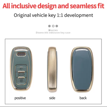 Cover chiate/telecomando per Audi A1 A3 A6l A4L A8l A5 Q5 Q7 portachiavi anello Shell telecomando Smart Protect accessori Auto intelligenti 6 Cover chiate/telecomando per Audi A1 A3 A6l A4L A8l A5 Q5 Q7 portachiavi anello Shell telecomando Smart Protect accessori Auto intelligenti - Custodia protettiva per chiave in TPU per Audi A1 A3 A6l A4L A8l A5 Q5