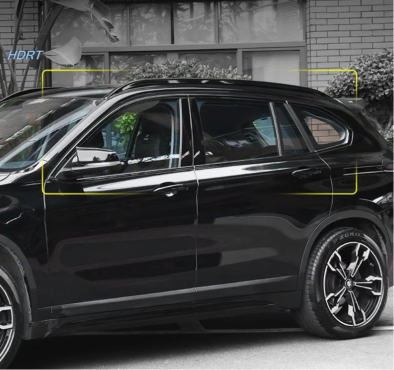 For BMW X1 U11 M Sport Gloss Black Stainless Car Window Trim Strip Cover  2023-24