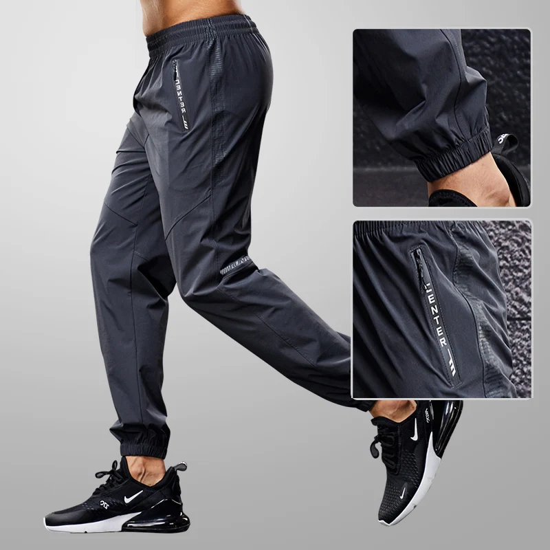 Quick Drying Sport  Pants Men Running Pants With Zipper Pockets Training  Joggings Men Pants Soccer Pants Fitness Pants For Men