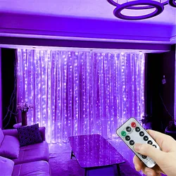 Enchanting LED USB - Powered Fairy Lights with 8 Magical Modes for Home and Celebration Decor (Purple)