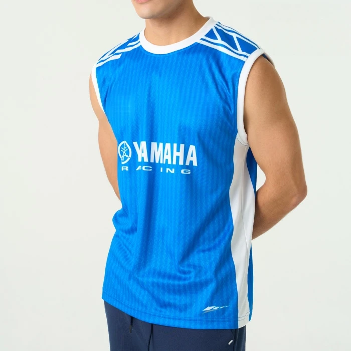 YAMAHA Summer New Royal Blue Sports Tank Top Men's Loose Large Breathable Sleeveless MXGP Competition Training Clothingv Top 2