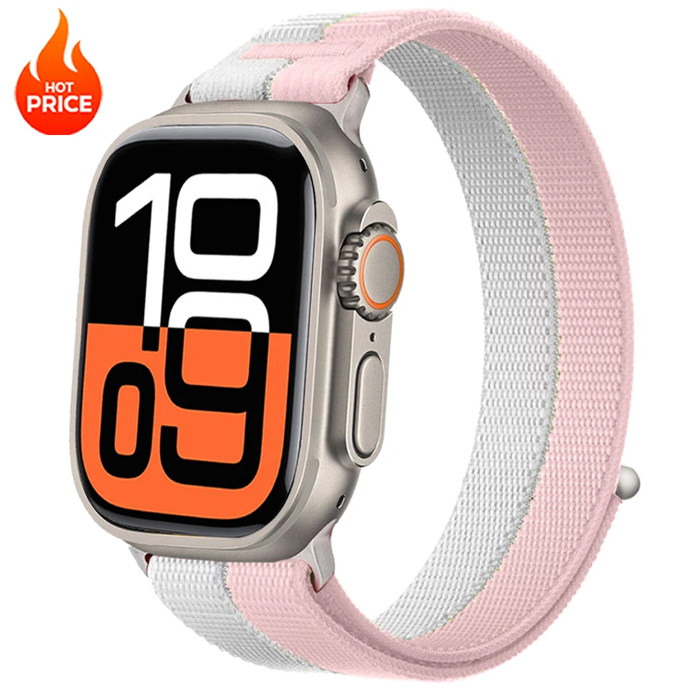 Sport Nylon Loop Strap for Smartwatch - Durable and Adjustable Band Bracelet