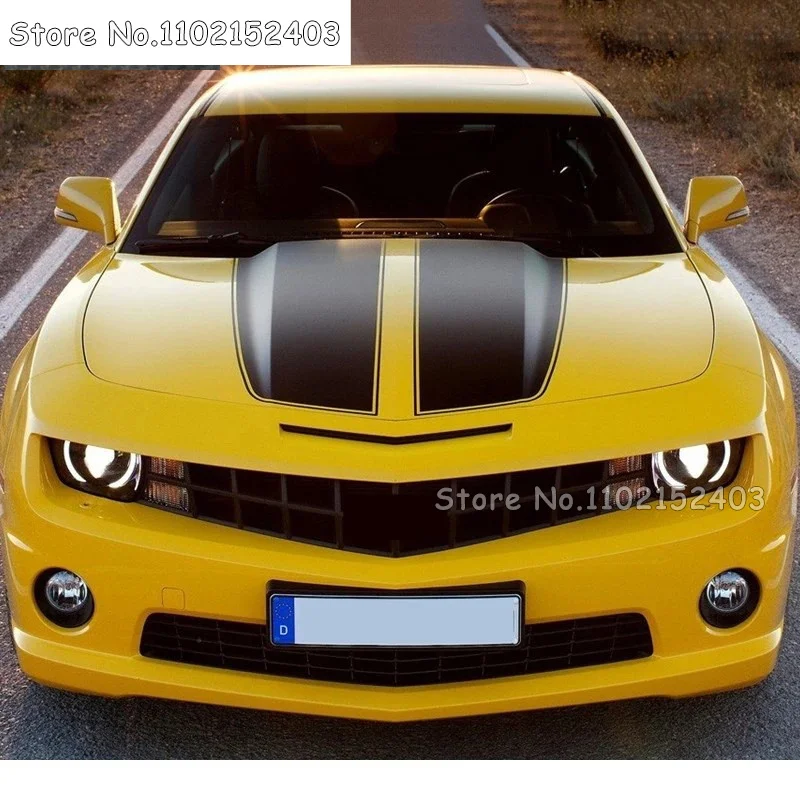 

Car Styling Vinyl Decal For Chevrolet-Camaro RS LS SS LT Racing Sport Stripes Creative Auto Hood Tail Decor Sticker