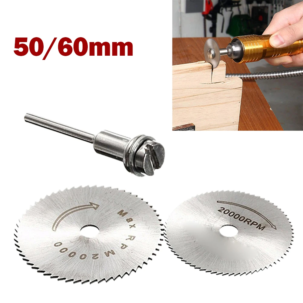 

HSS Mini Circular Saw Blades Wood Cutting Discs Rotary Replacements Tool Parts Woodworking Cutting Wood 50 60mm