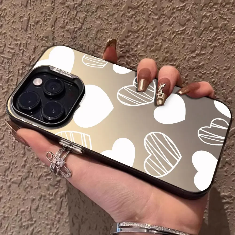 Elegant Black Love Design Shockproof Phone Case