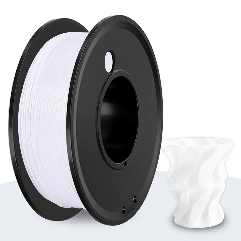 PETG 200G 3D Printer Filament Black and White 1.75mm High Quality FDM Printing Material Solid Color for 3D Printing — view 3