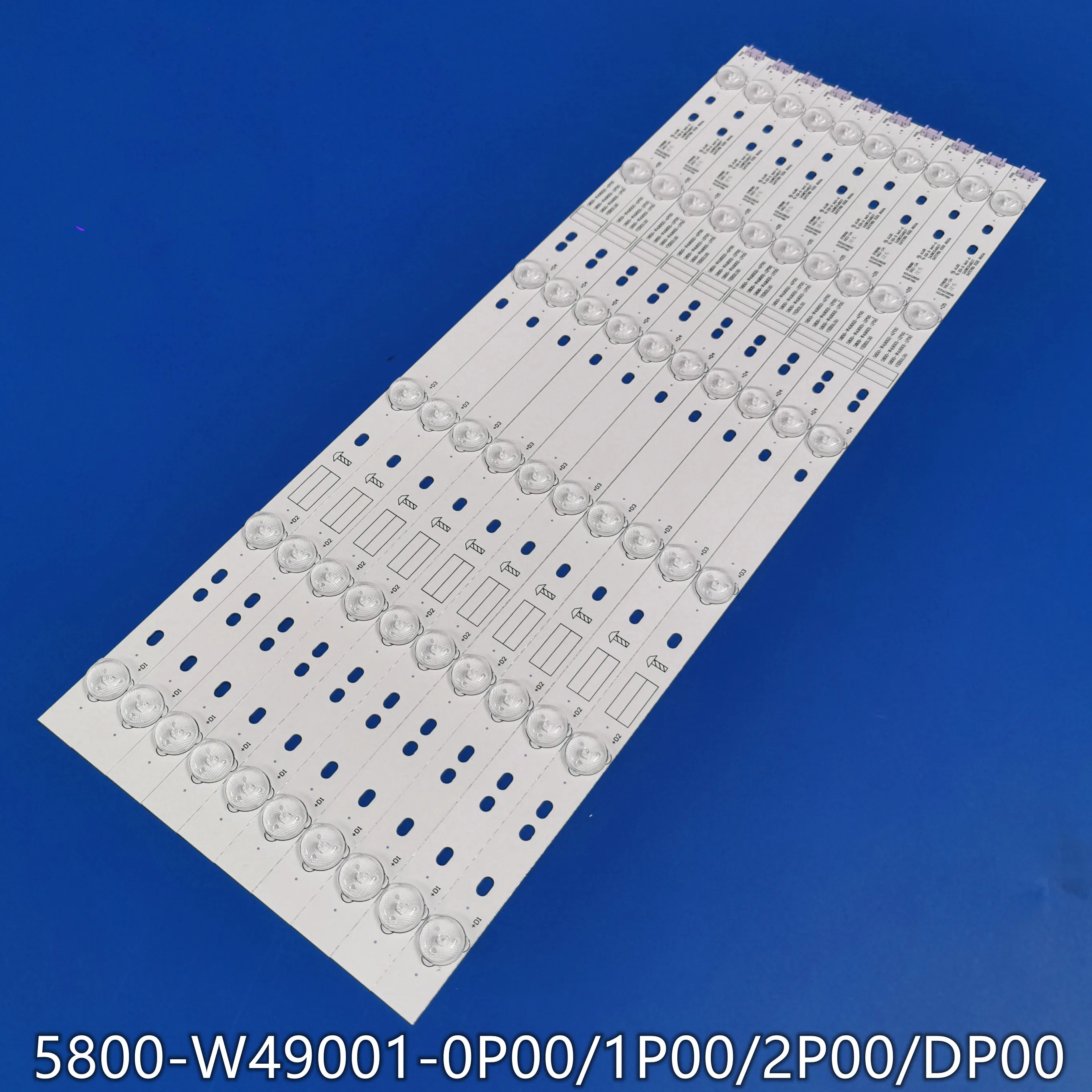 

10PCS LED Strip For 5800-W49001-0P00/1P00/2P00/DP00 49E360E 49E600E 49E366W 49M6E 49E6080 49E5ERS 49E361S RDL490FY(LD0-203)