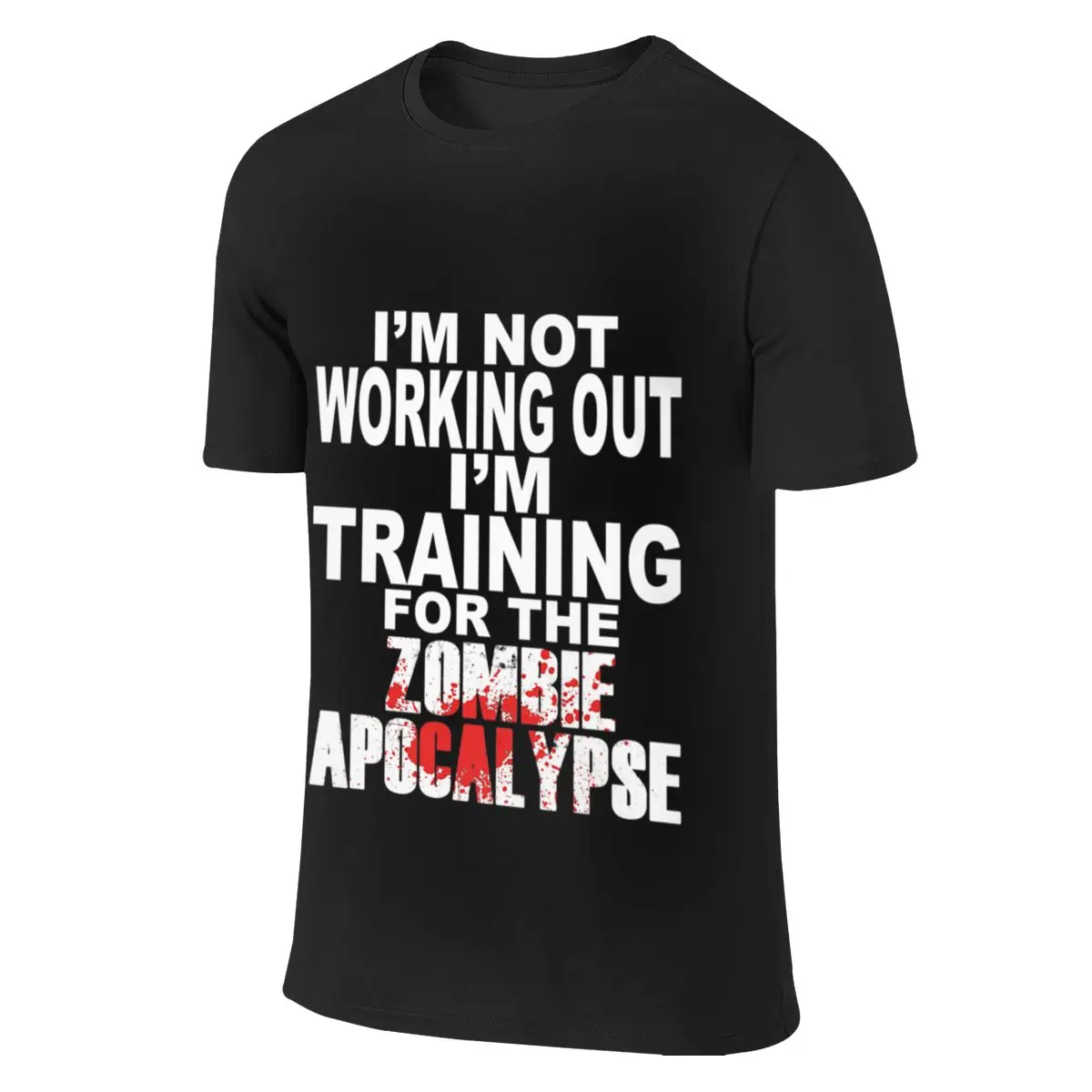 

Training For The Zombie Apocalypse Racerback Men's short sleeve t-shirt Slim Fit Tops Shirts