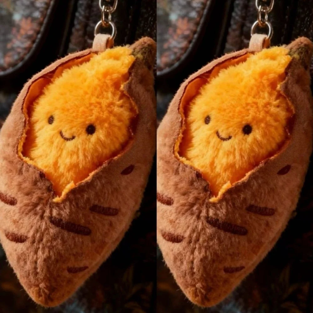 Llavero de peluche decorativo para bolso y mochila