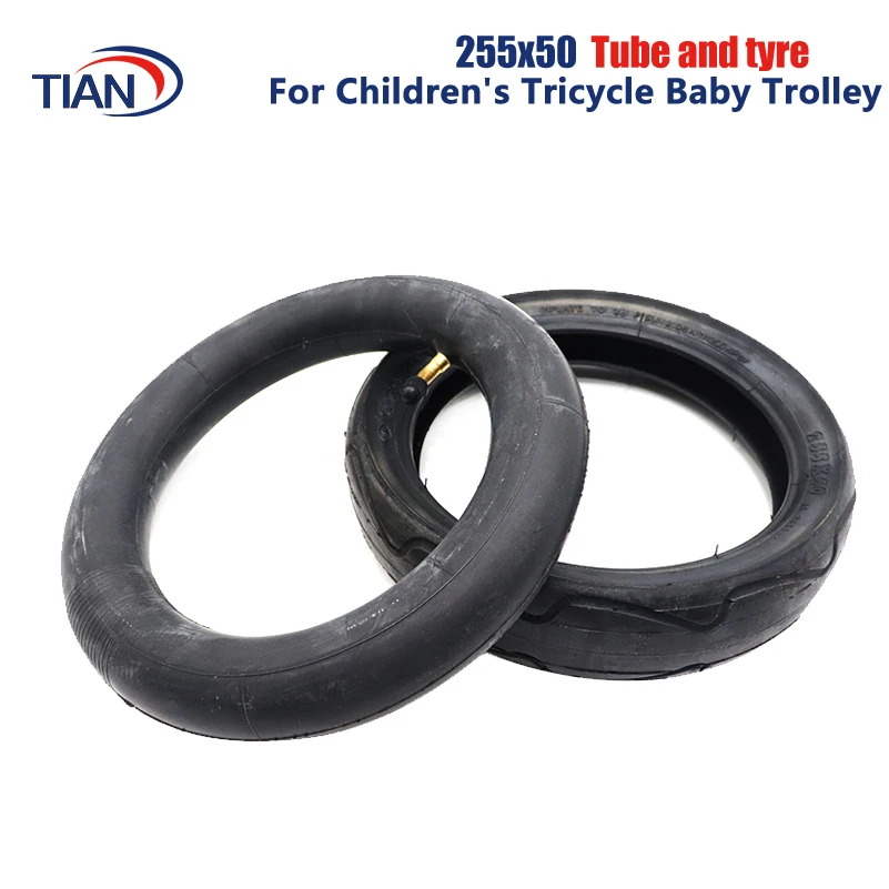 

10 inch 255x50 electric scooter tricycle, child bicycle tire inner tube outer tire 255x50