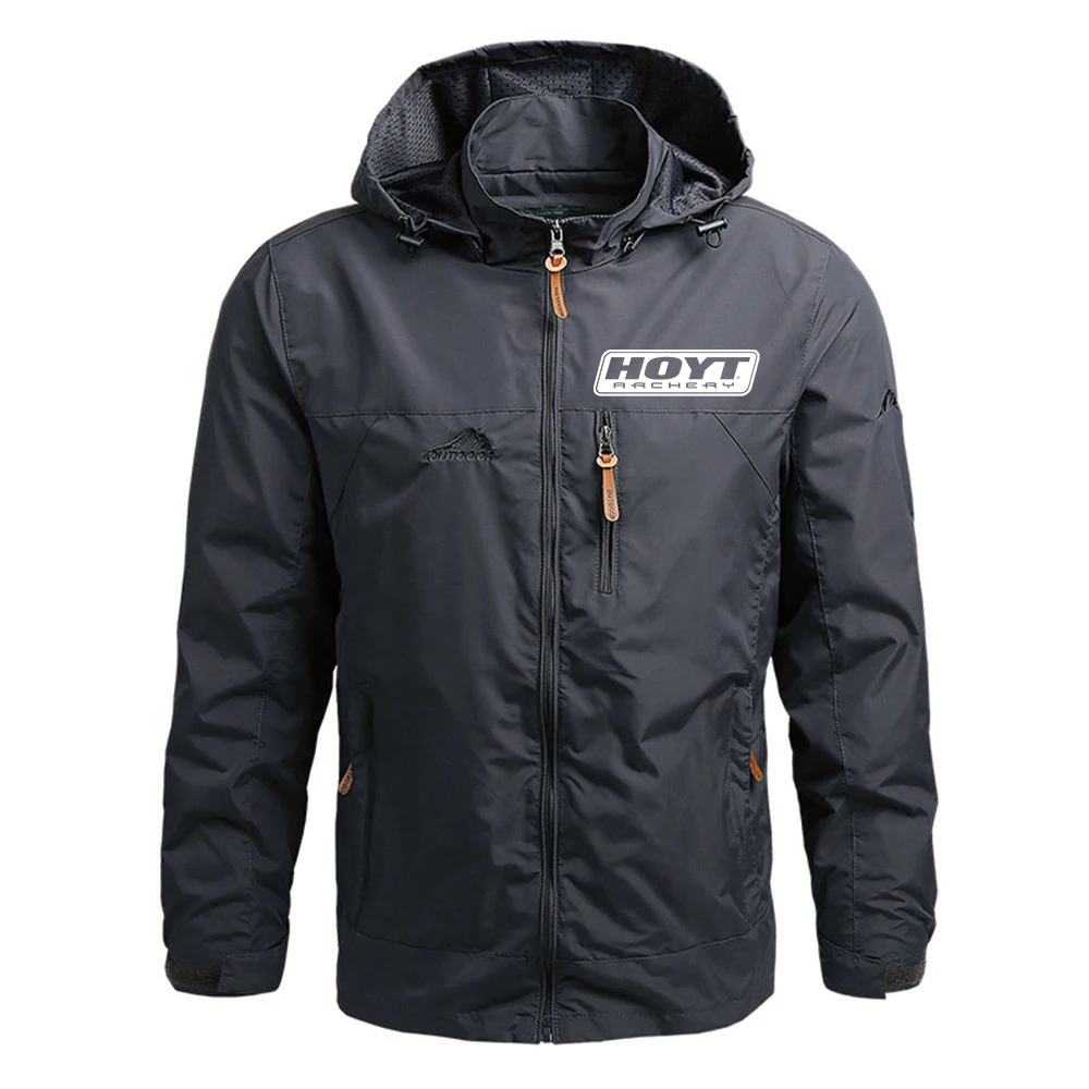 

2023 New Men Hoyt Archery Printing Spring and Autumn Classic Harajuku Hoodies Comfortable Casual Four-Color Windbreaker
