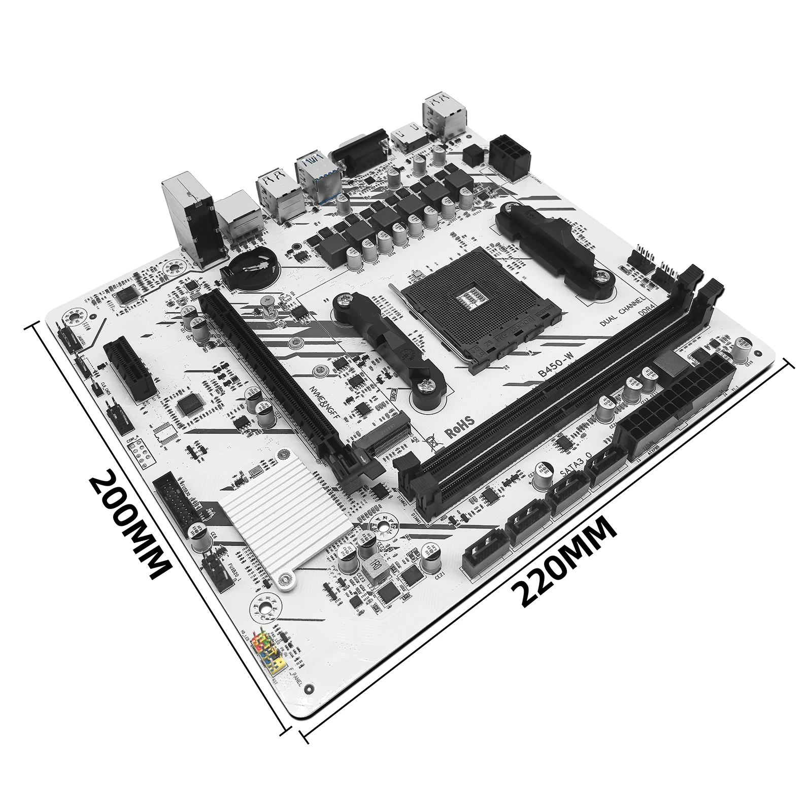 ZSUS B450 Motherboard Set Kit With Ryzen R5 5600 DDR4 1*16GB 3200MHz memory AM4 Motherboard M.2 NVME