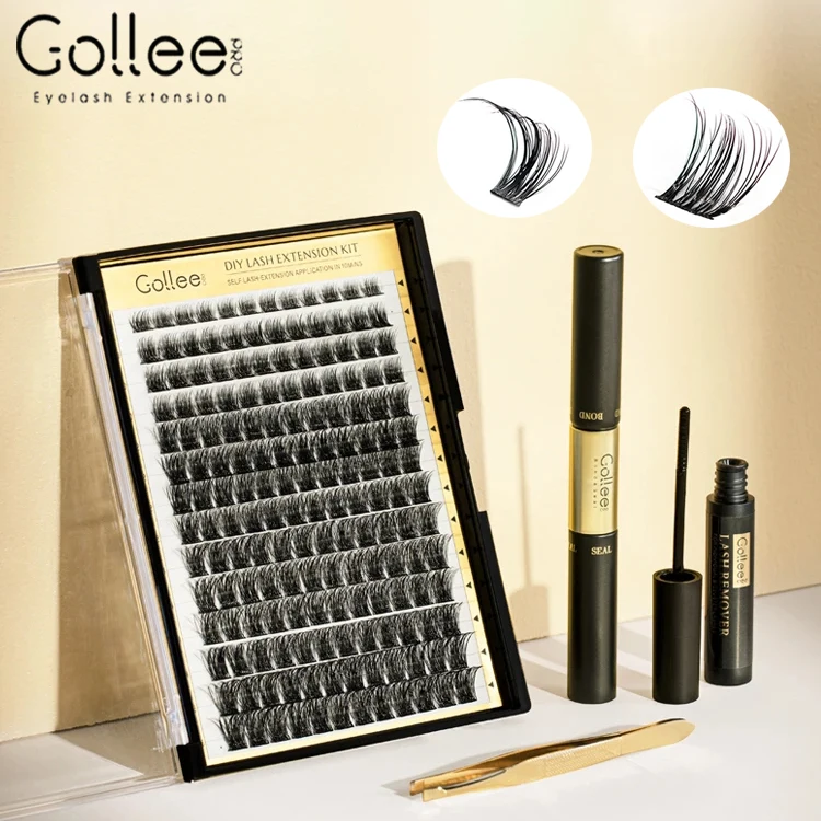 

Gollee, новинка, 168 шт., смешанный кластер, фотоэлемент 8 мл, 2 в 1, клейкая лента для снятия и запечатывания ресниц, клейкая лента для домашнего использования