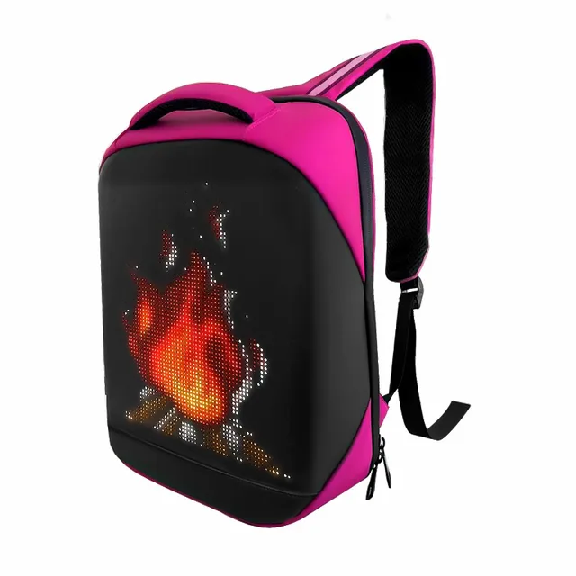Led Light Backpack Smart App Programmable Picture Animations logo Display Screen Bag Travel Laptop Backpack Student School Bags 4