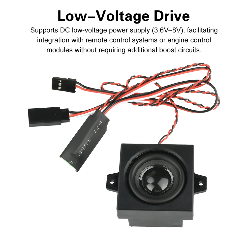 Haut-parleur 5W DC 3.6-8V pour char RC, connecté à une carte électronique avec fils