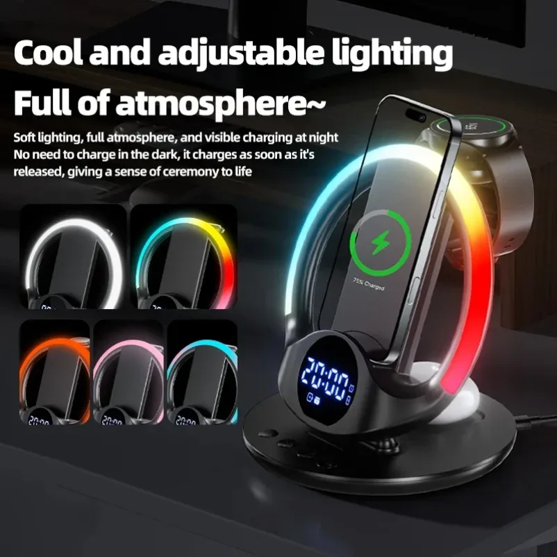 Multi-Device Wireless Charger with Phone Stand