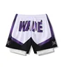 NEW 24/25 American shorts Summer men's youth pants boy Double -layer basketball pants net beach pants casual fitness pants7033 6