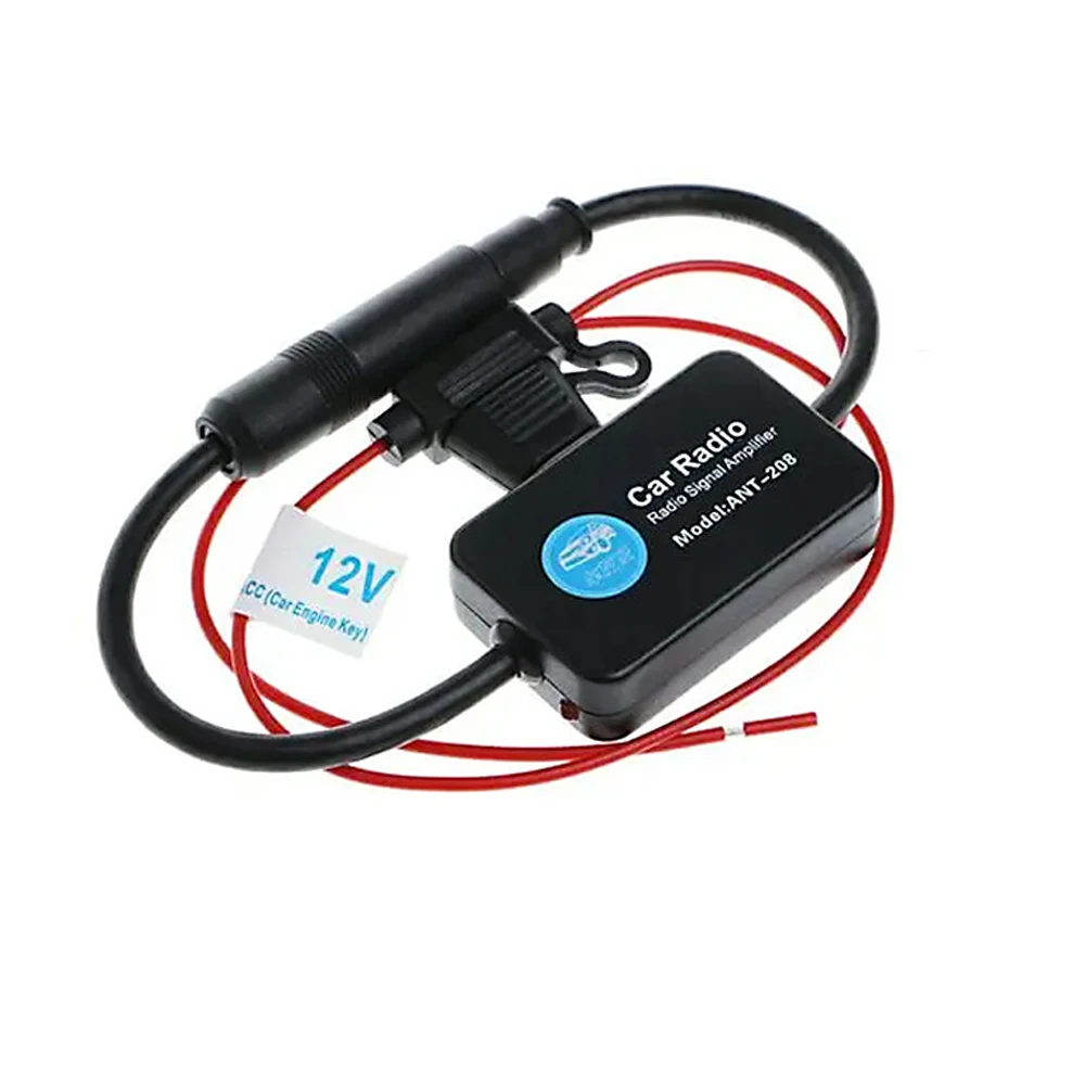 ANT-208 Auto FM/AM Antenna Booster Windshield Mount Antenna Aerials Car Aerial 12V Car Automobile Radio Signal Amplifier