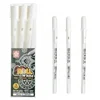 3PCS SAKURA Gelly Roll Gel Pens Highlight Marker for Journaling Art Drawing Classic White Ink Assorted Point Fine Medium Bold 1