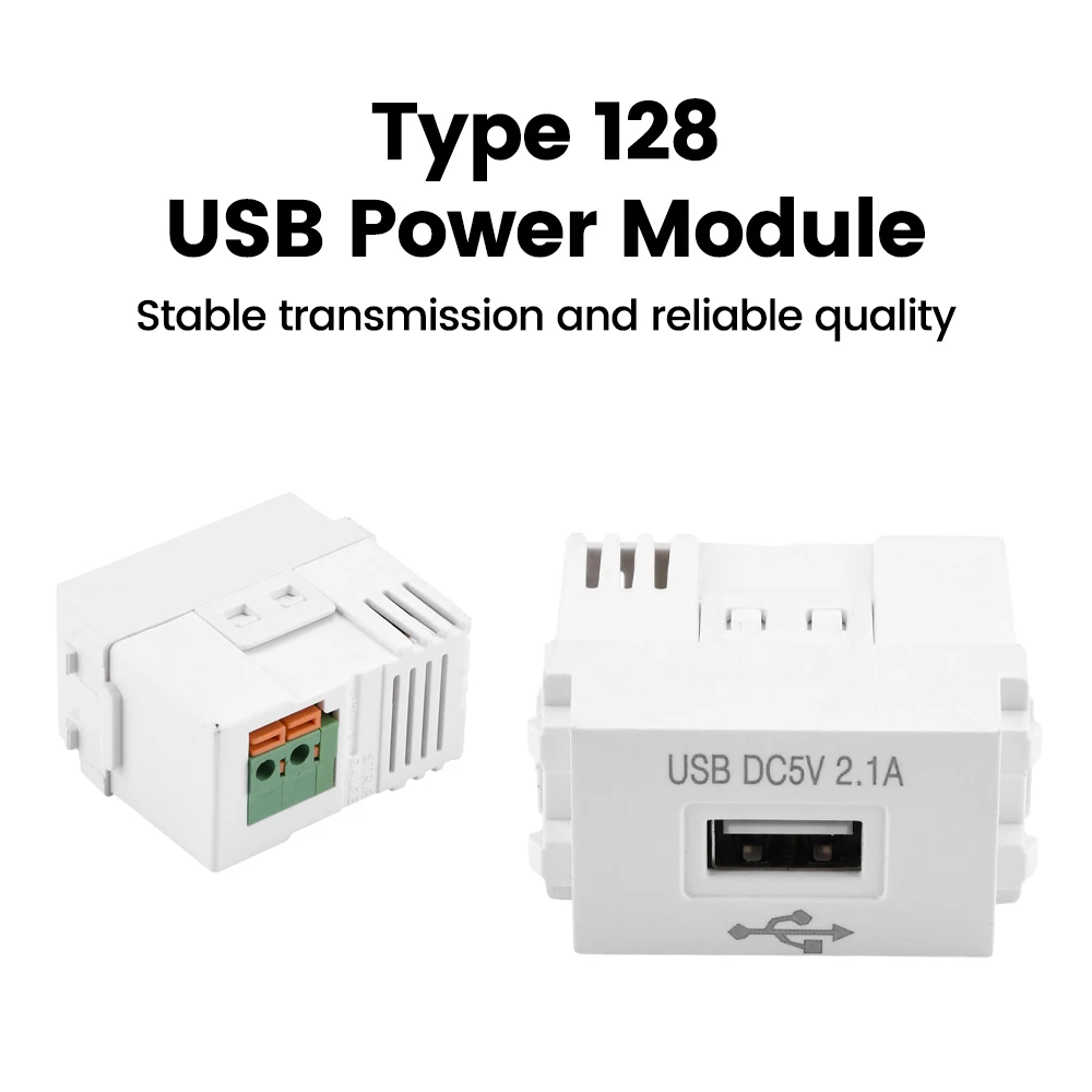 Universal USB Power Module: High-Speed Charging Socket with 5V Transformer and 2.1A Output