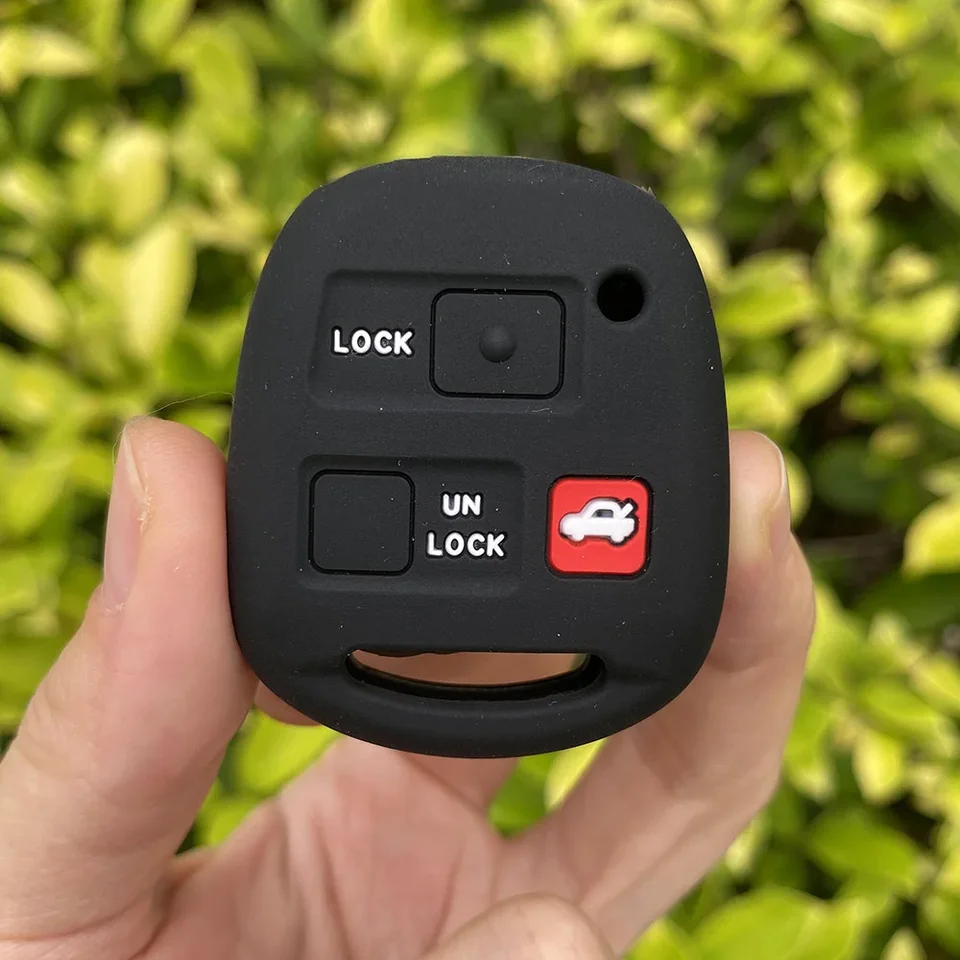 Silikon-Schutzhülle Für Toyota Autoschlüssel - 3-Tasten Design In Weichem Silikon