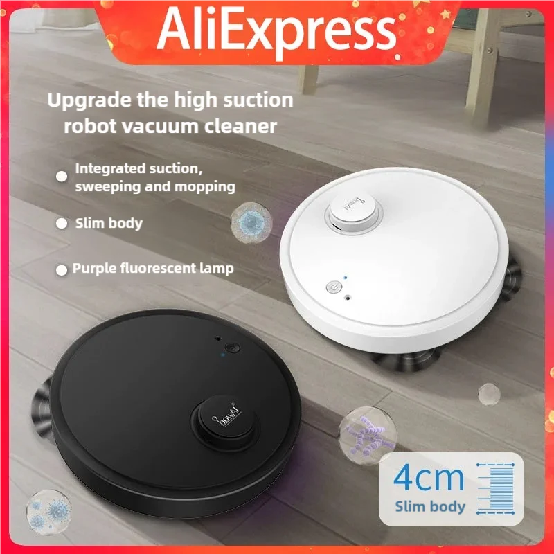 Automatic Robot Vacuum Cleaner 3in1 Smart Wireless Sweeping Wet And Dry Ultra-thin Cleaning Machine Mopping Smart Home 1