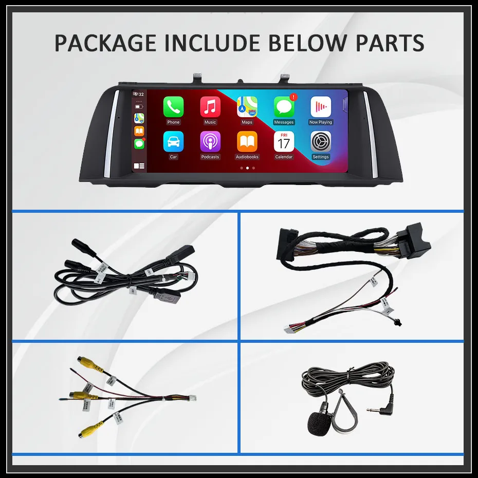 Pantalla estéreo inalámbrica CarPlay Android Auto de 10.25'' estilo original para BMW Serie 5 F10 F11 2011-2016, radio para coche, reproductor multimedia GPS, Autolink, Airplay, Mirror Link 6