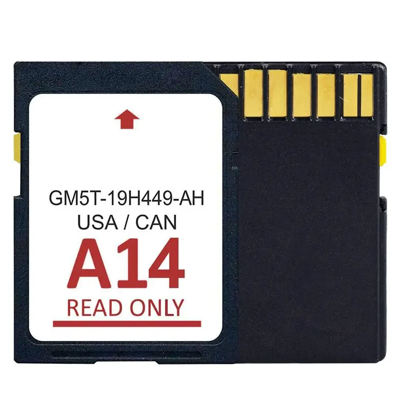 최신 2023 A14 네비게이션 카드 GM5T-19H449-AH GPS 지도 업데이트용 맵 카드 미국/캐나다 지도 SYNC 네비게이션 시스템 내구성 강한 제품
