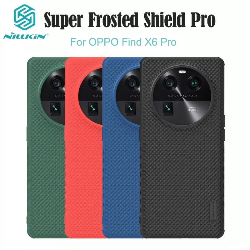 

Nillkin For OPPO Find X6 Pro Case Super Frosted Shield Pro TPU Frame Hard PC Shell Luxuly Shockproof Back Cover For Find X6 Pro