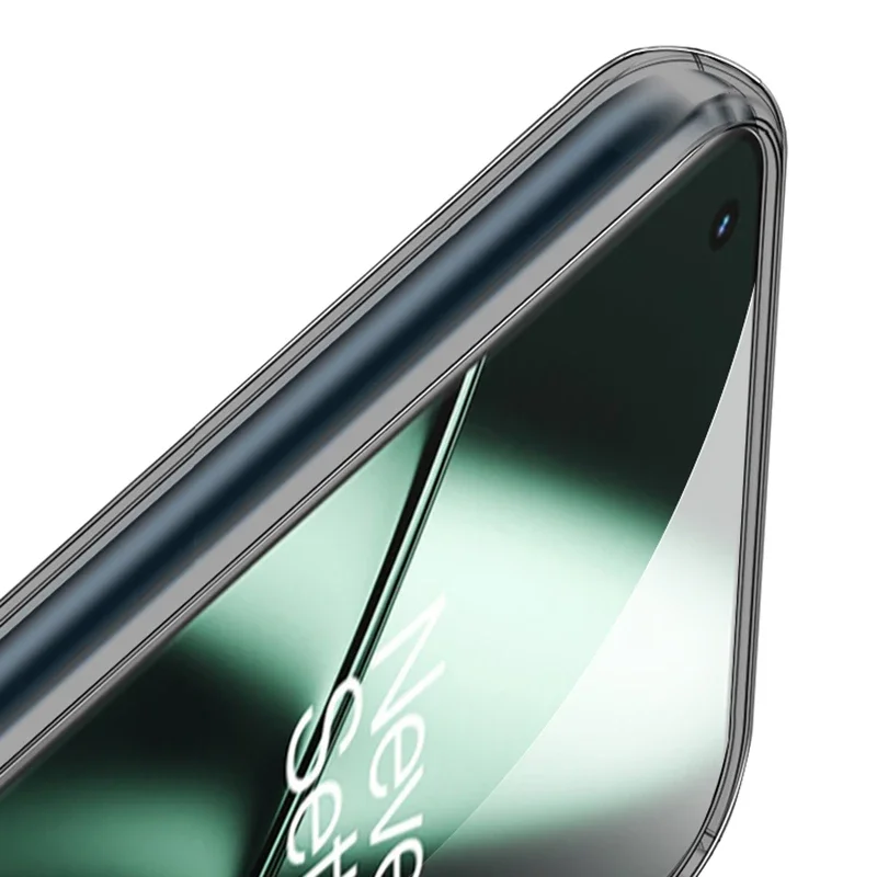 Luxury Transparent Black Ultra-Thin Silicone Soft Case - Clear Full Back Cover